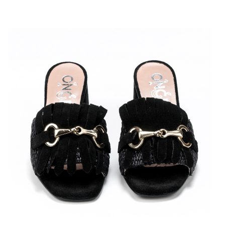 Ženske papuče Once-S58 crne na štiklu 5 15660 once s58 nero 3